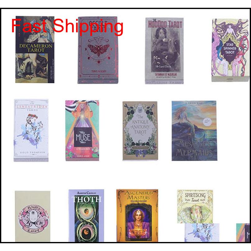 

New Creative Tarot Cards Oracle Cards Guidance English Divination Fate Board Games Pr2Xi