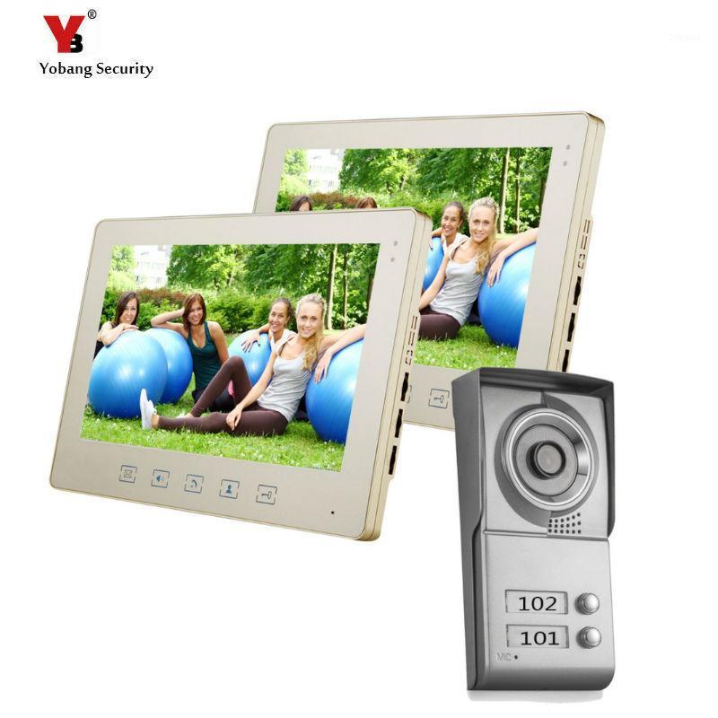 

Yobang Security freeship Apartment Doorbell 10"Night Vision Security Door Camera Video Door Phone For Villa Hand-Free Intercom1