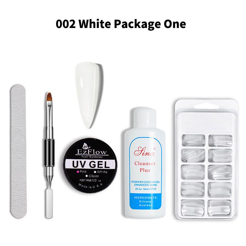 

Nail extension gel set solid UV gel nail painless paper holder crystal model quick extension
