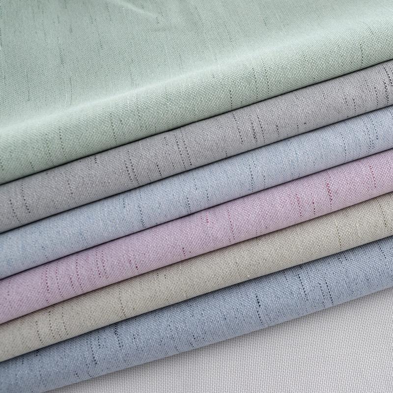 

Nordic Shade Curtains for Living Dining Room Bedroom Fabric Polyester Imitation Linen Blackout Curtains, Tulle