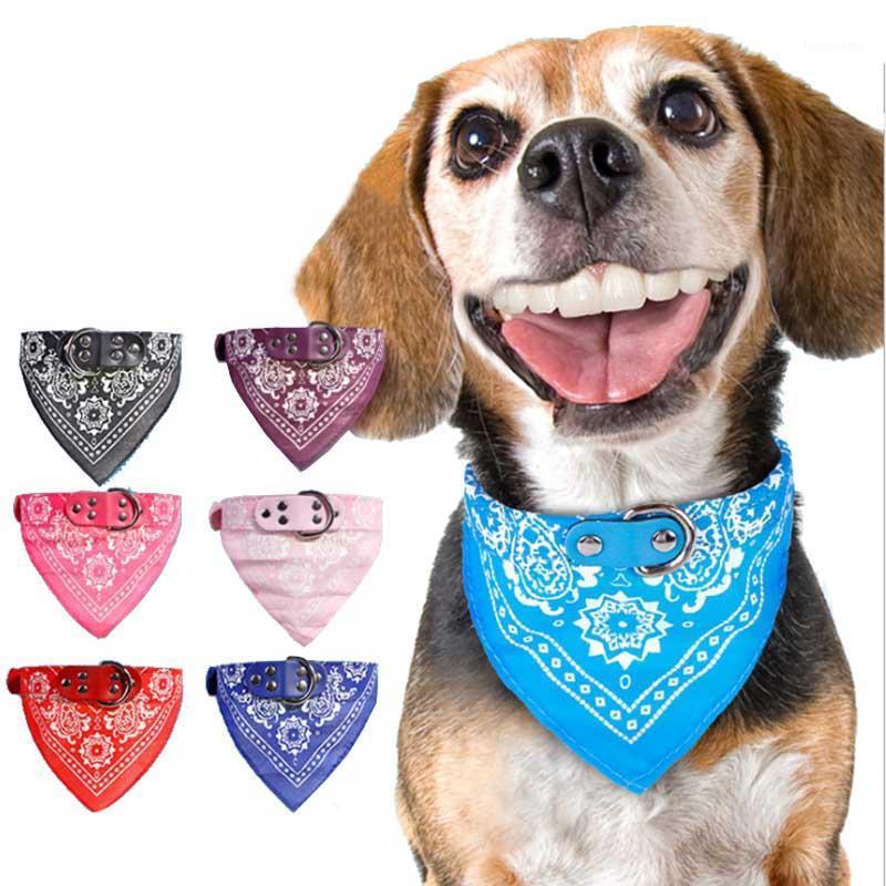

Cute Adjustable Small Dog Collars Puppy Pet Slobber Towel Outdoor Cat Collar Print Scarf Design Dog Collar Neckerchief1