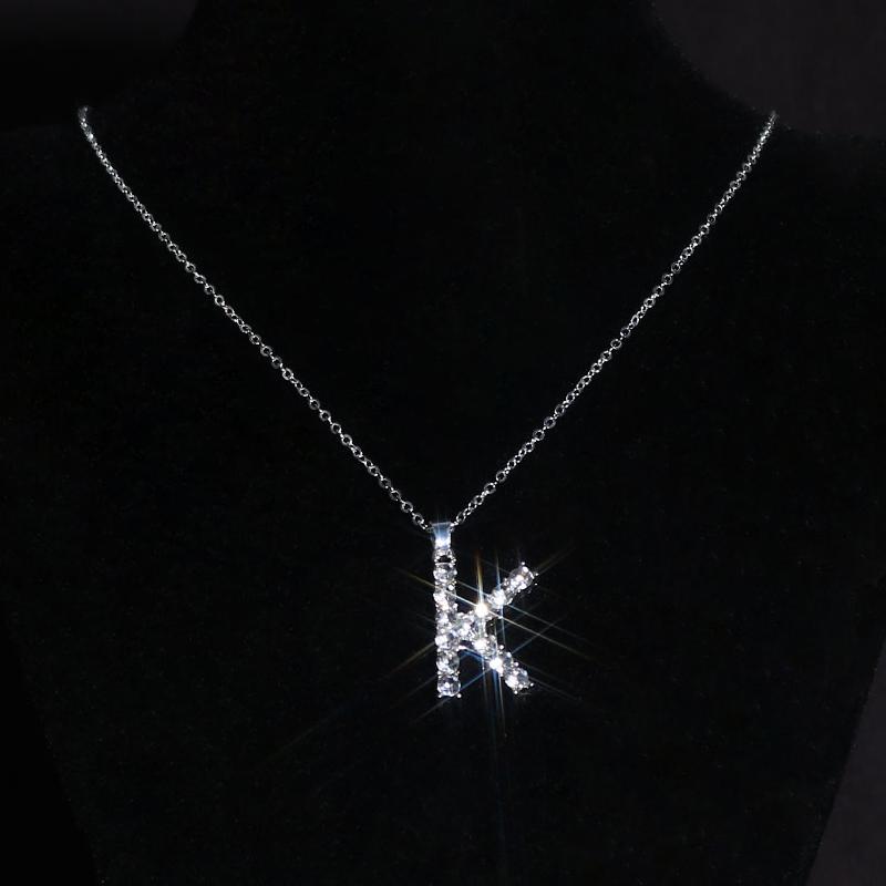 

Pendant Necklaces Designer Crystal 26 Initial Letter Necklace For Women Girl Name Custom A-Z Alphabet Collares Fine Jewelry Halloween Gift