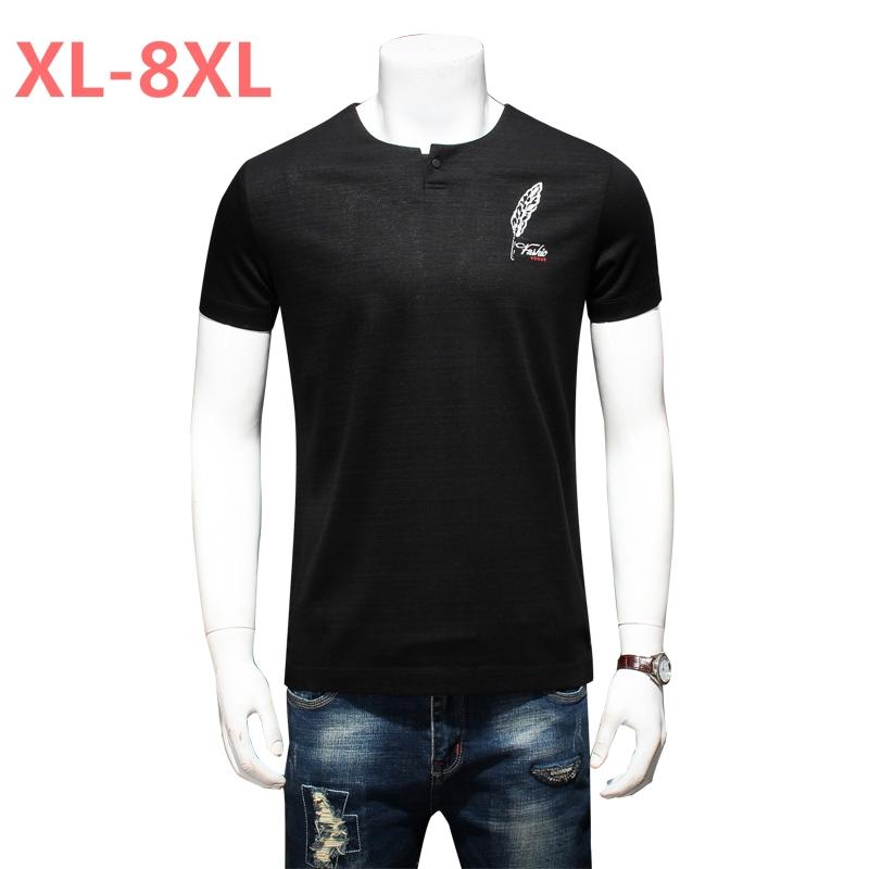 

Summer 7XL 10XL Mens 8XL Casual T Shirts Line Style Gray Color Brand Clothing Man's Short Sleeve Loose T-Shirts Male Tops Tee