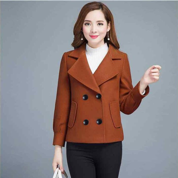 

New fashionable 2020 spring wool jacket short fashion women's jackets, Unkcamelunk