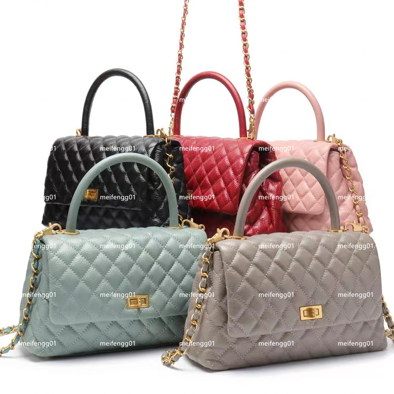 

Diamond handbags letter flower shoulder bag Purse cross Body handbag zipper single handle women's totes luxury designer size: 28 17 9cm size 23 14 8cm, Pink + gold buckle