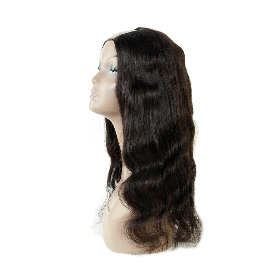

U Part Wig Human Hair Wigs Body Wave 100% Unprocessed Human Hair Wig Brazilian Virgin Hair Natural Color Wholesale Price