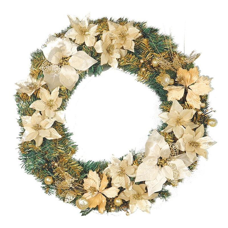 

Artificial Christmas Wreath, Front Door Wreath, for Door Decors, Weddings, Parties, and Home Decorations, As shown
