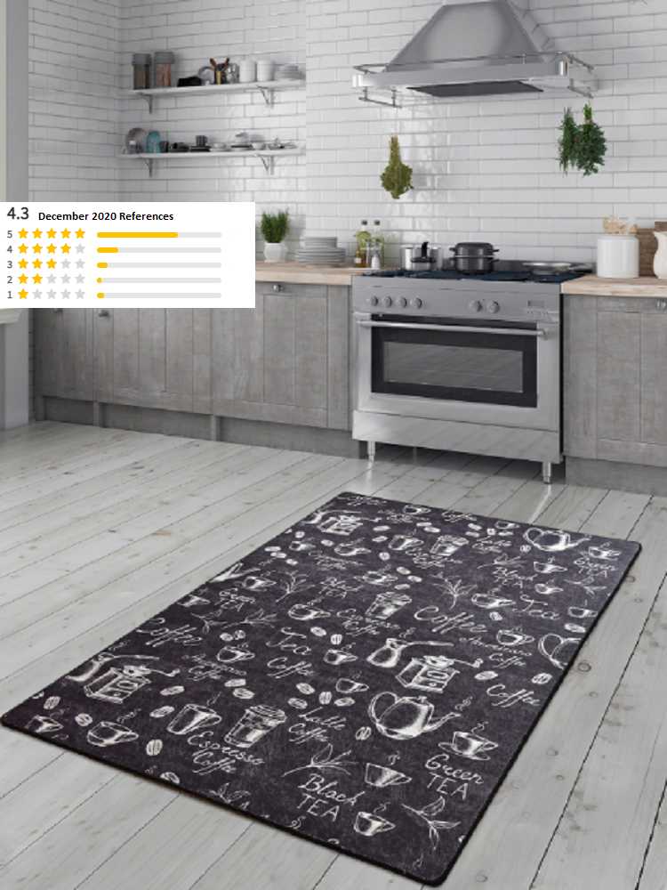 

KITCHEN RUG CARPET WASHABLE NON-SLIP ORNAMENT, As pic