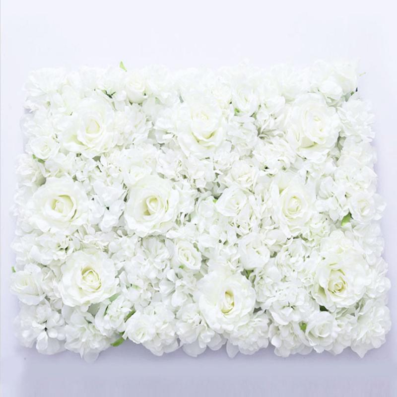 

Hot sale 4pcs/lot white flower wall wedding backdrop, As pic