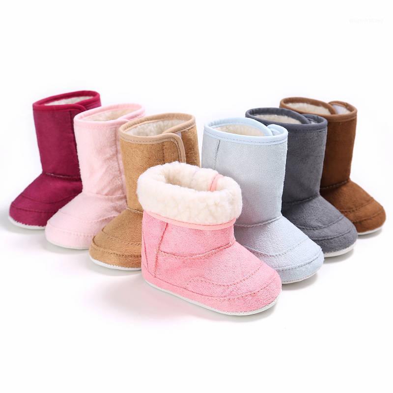

ew Winter Super Warm Newborn Baby Girls First Walkers Shoes Infant Toddler Soft Rubber Soled Anti-slip Boots Booties1, Pink