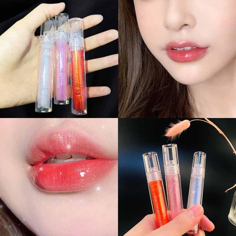 

Popular mirror water gloss Lip Glaze Lip Gloss glass transparent soft moistening full girl series