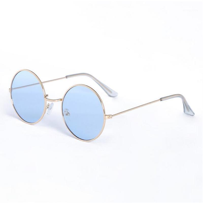 

2020 New Colors Bule Round Sunglasses Girls Luxury Designer Sun Glasses Femme Women Sunglasses Fashion Cute Eyewear1