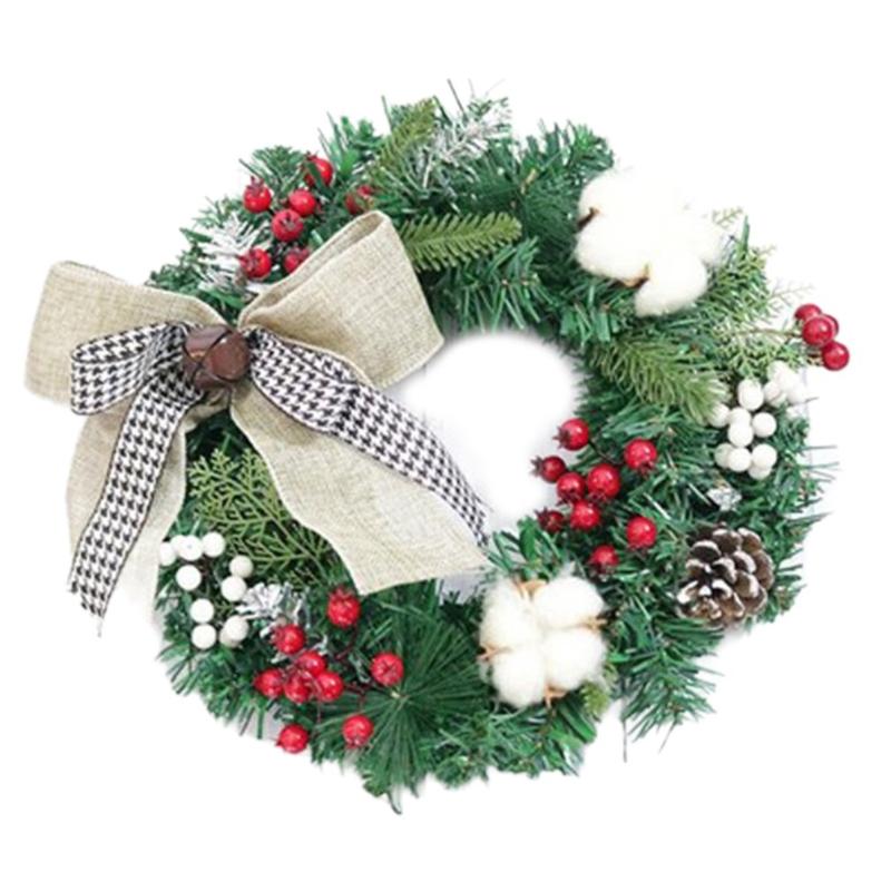 

Christmas Decorations Christmas Wreath Simulation Wreath Door Hanging Window Props Background Tree Accessories