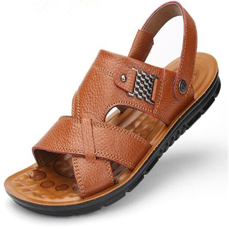 

New Men's Shoes Classic Comfortable Lightweight Fashion Wear Anti-slip Sandals and Slippers Vxgo, 03