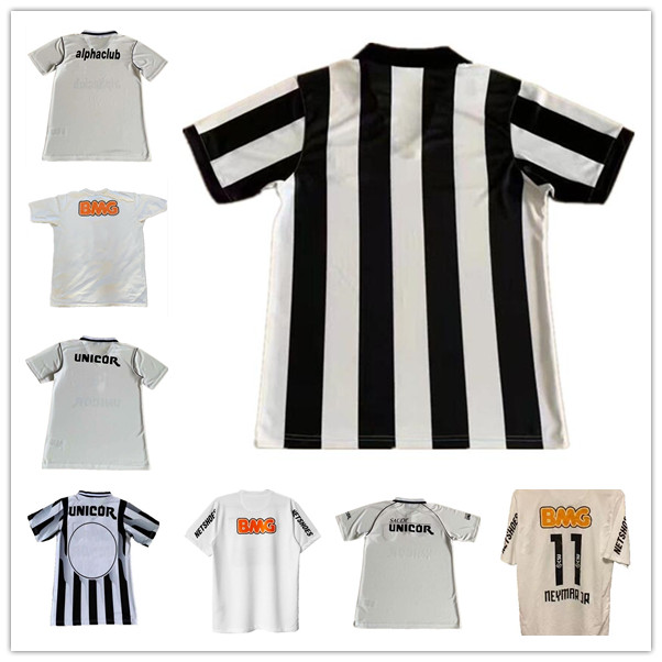 

97 98 99 01 11 12 13 Santos fc retro soccer jersey 2012 2013 NEYMAR JR Ganso Elano Borges Felipe Anderson vintage classic home football shirt, 1997 home