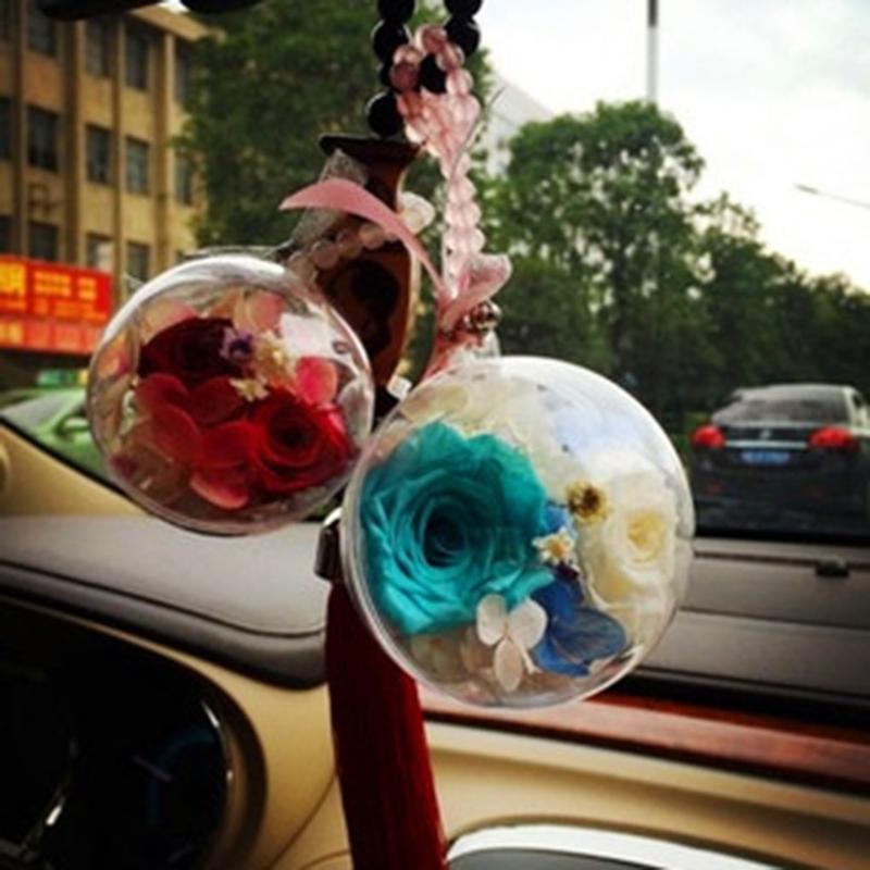 

5pcs Transparent Ball Shape Storage Box Plastic Case Christmas Party Decor