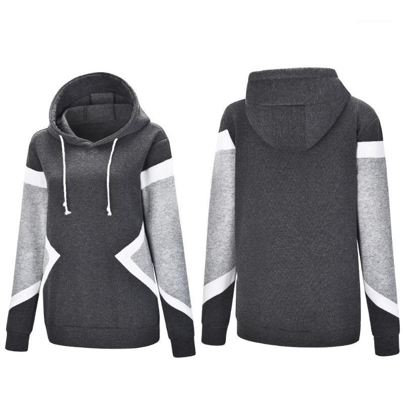 

Outdoor Sports Sweatshirt Unisex Splice Color Block Long Sleeve Drawstring Hooded Sweatshirt Warm Hoodies Men's Clothing1, Black