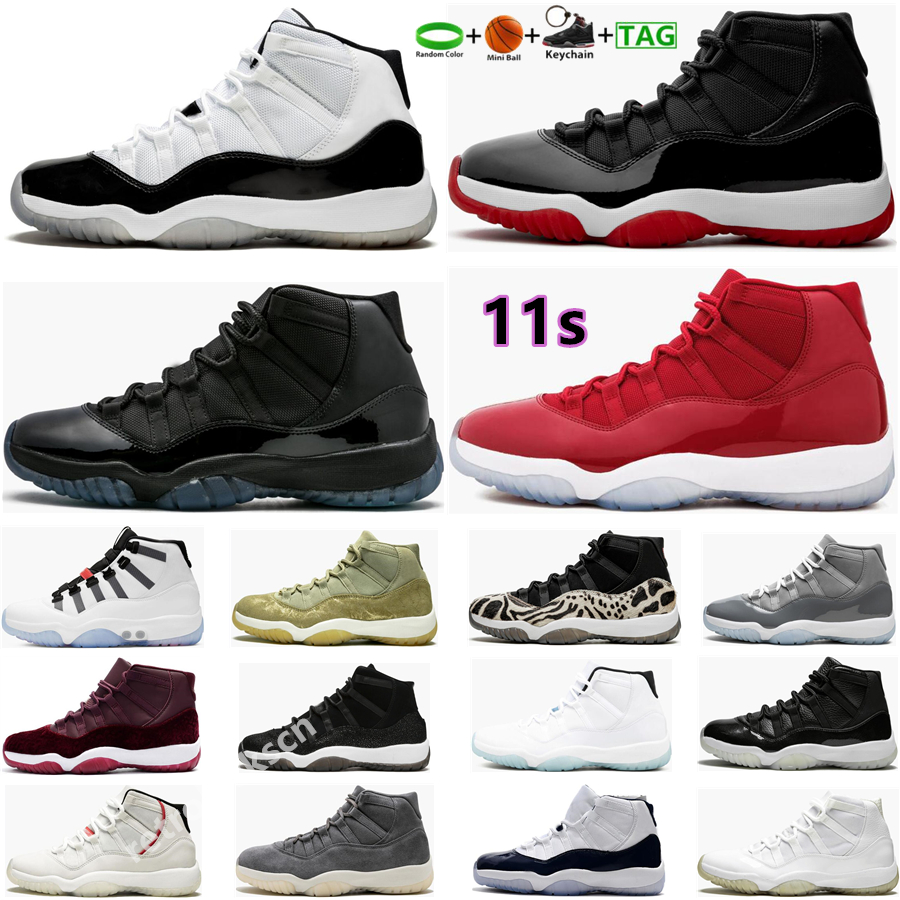 

Cool grey 11 11s mens basketball Shoes 25th Anniversary low legend University blue white bred concord cap and gown men women sneakers sports trainers, Bubble bag