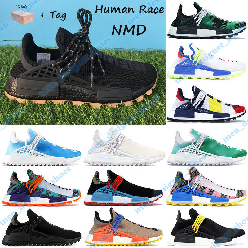 

Box NMD Human Race Running Shoes Men Women Sneakers with tag HU Hue infinite species Pharrell Pale Nude China pack happy youth Trainers, 36.sun calm