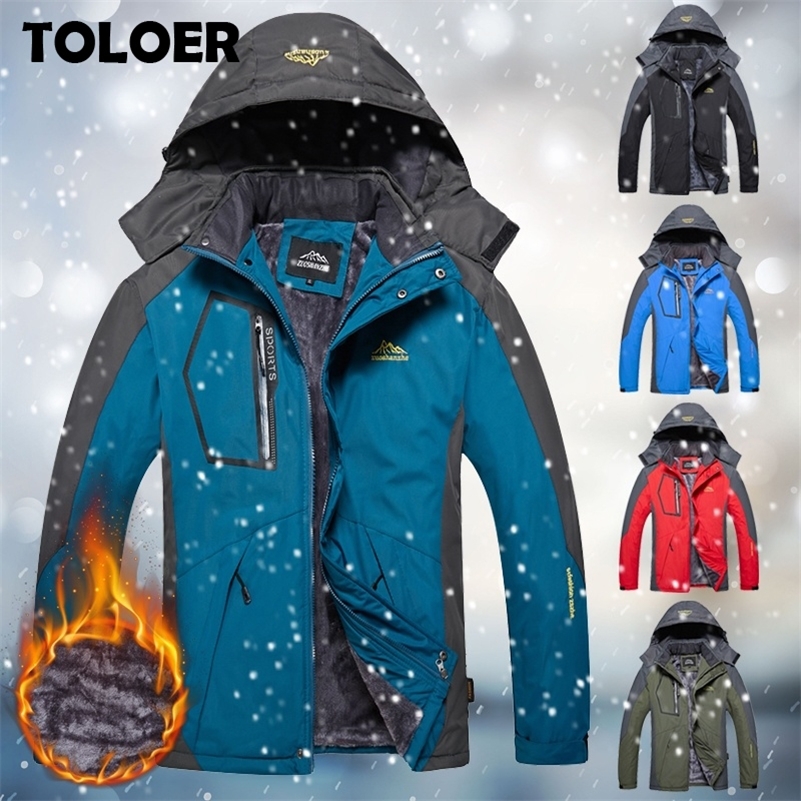 

Winter Parka Men Plus Velvet Warm Windproof Coats Mens Military Hooded Jackets Casaco Masculino Casacos Men's Outwear Overcoat 201105, Wish207black