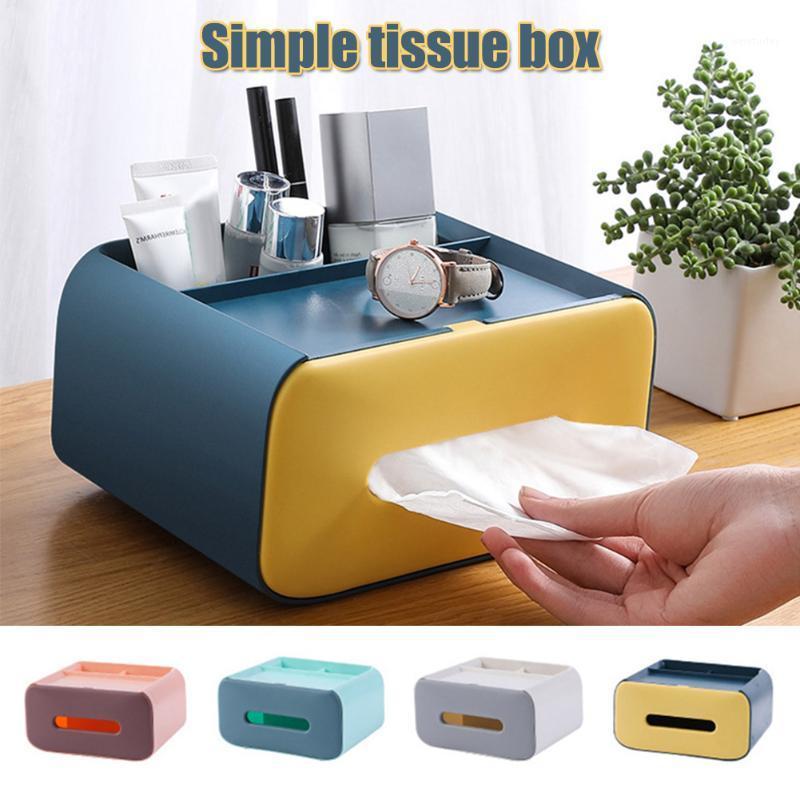 

Spot Multifunctional Tissue Box Home Office Sundries Storage Box Desktop Remote Controller Organizer Best Price1
