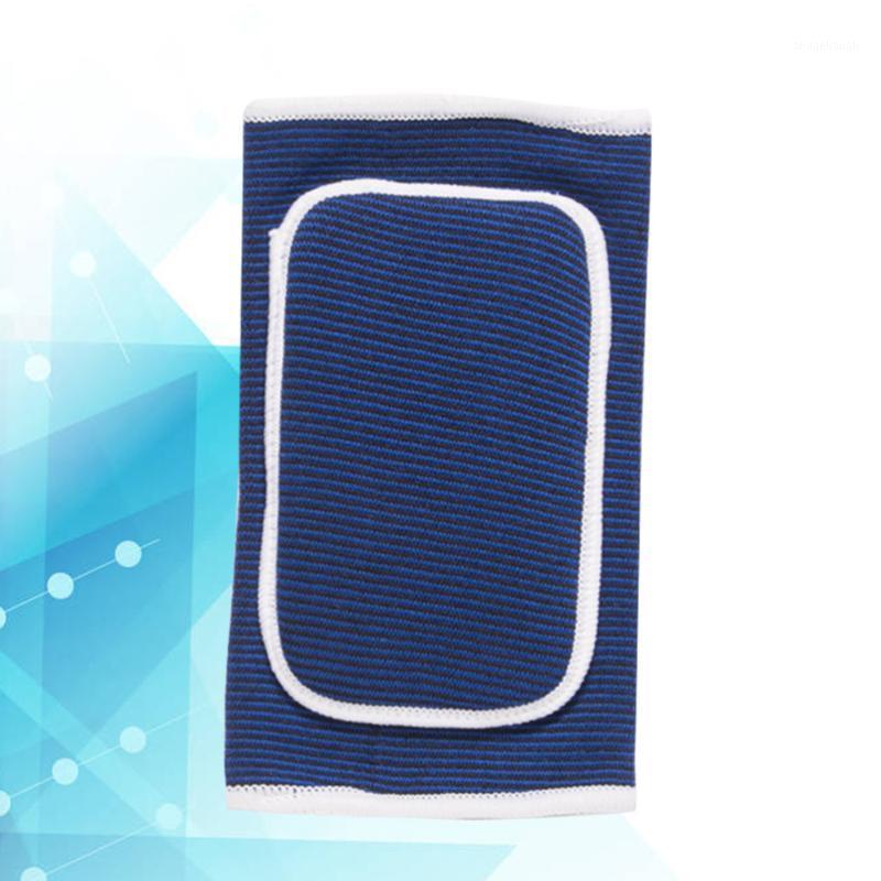 

1PC Sports Fitness Elbow Brace Elbow Pad Knitted Thick Sponge Sleeve Support Brace Support for Workout Basketball Fo1, Blue
