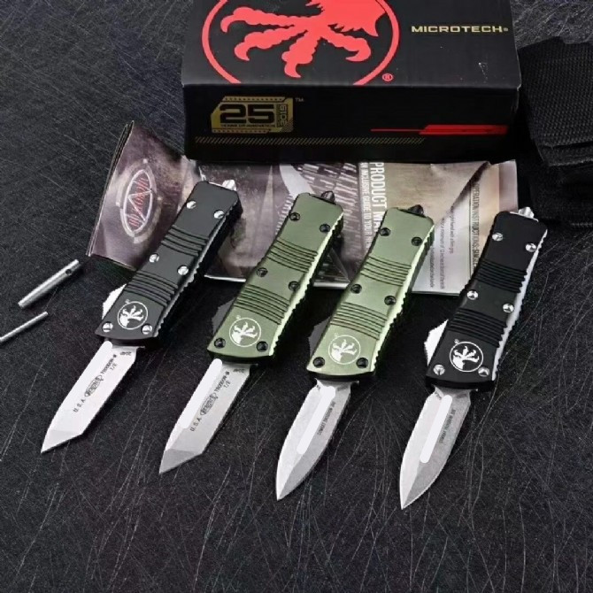 

06Wholesale CNC d2 STEEL T6061 handle A14 UTX85 UT121 BM3300 BM3500 camping automatic knife Benchmade knife EDC tool hunting pocket knives