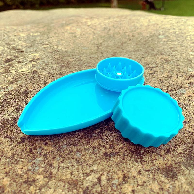 

HONEYPUFF Smoking Accessories Premium Plastic Herb Grinders Tray 40MM Magnetizing Tobacco Roll Combo All In One Smoke tabacco grinder