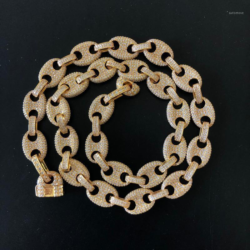 

12MM 14mm Zircon Cuban Link Necklace1