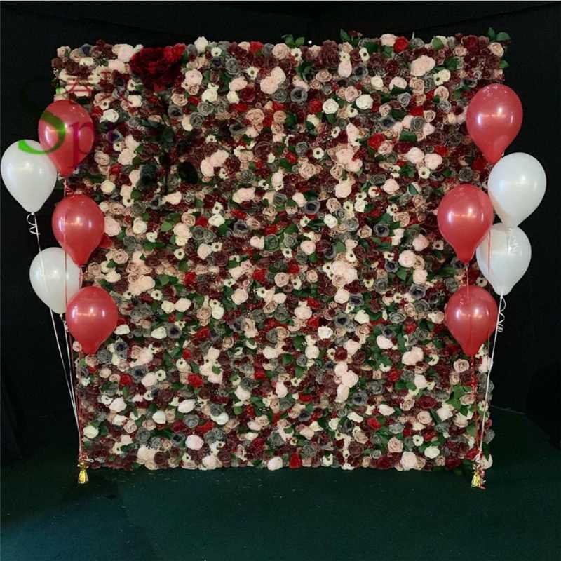

SPR Hot Selling Plastic Flower Walls For Shopping Malls and Hotel Decoration