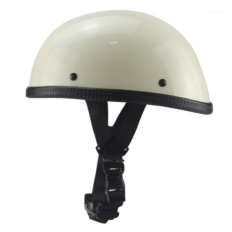 

Motorcycle Helmet Retro Vintage Scooter Helmet EE Half Face Portable Light Weight Summer Scoop Motorcycle Motorbike1, Bright black