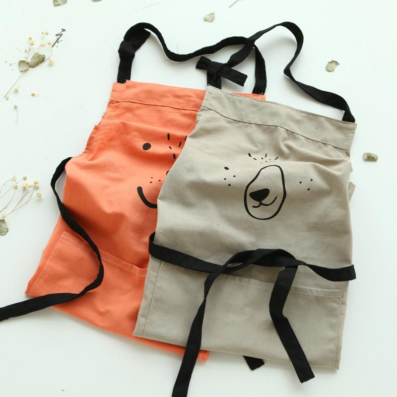 

Senyue Waterproof Animal Print Cotton Linen Kitchen Cooking Bib Apron Sleeveless Anti-oil Waist Kitchen Cooking Accessory1
