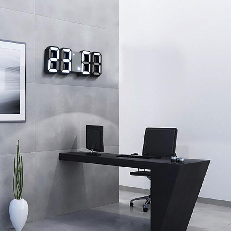 

Digital Clock 3D LED Wall Clock Digital Display Electronic Table Horloge Alarm Nightlight Watch For Home Office Decoration1