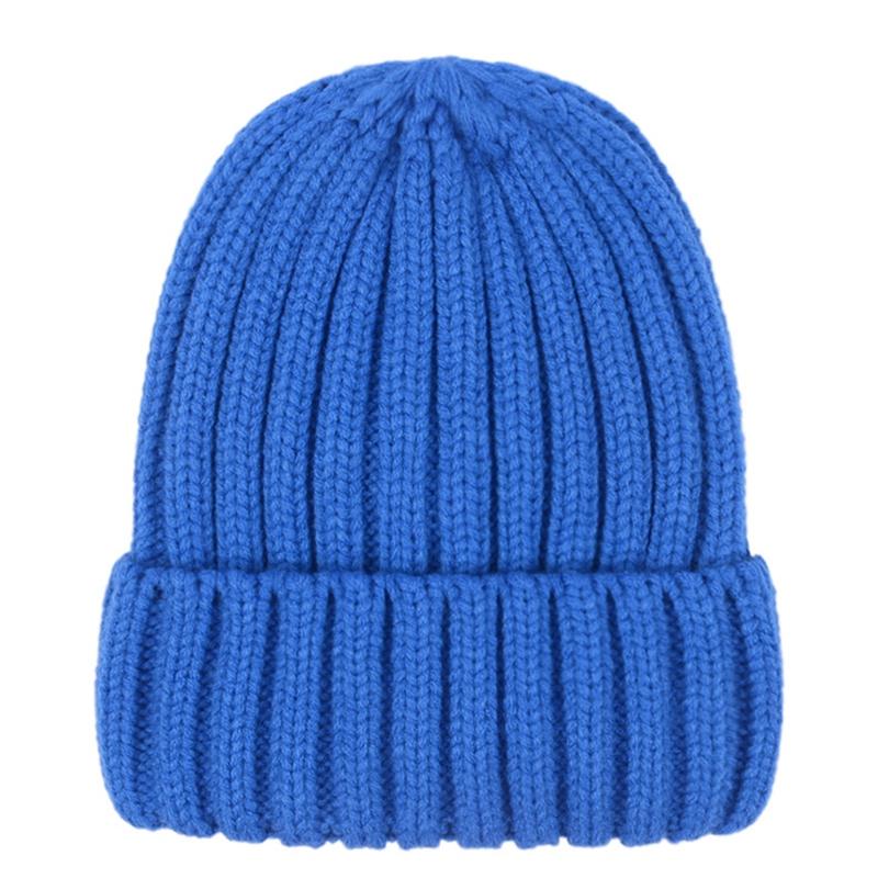 

Unisex Cotton Blends Solid Warm Soft Korea Knitted Hat Men Winter Caps Women's Beanies For Girl Wholesale Woolen Hat, Pk