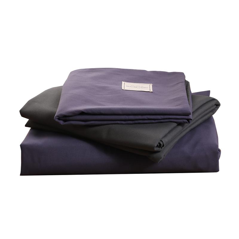 

4pcs Home Textile Warm Bed Sheet Pillowcases Autumn Winter Polyester Bedclothes Duvet Cover Set Double Colors Bedding Thickened, Yellow gray