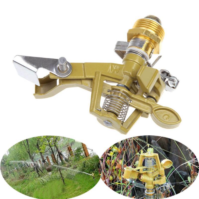 

Garden Sprinkler Zinc Alloy Impact Sprinkler Garden Lawn Watering Irrigation Sprayer Spray Head, As pic