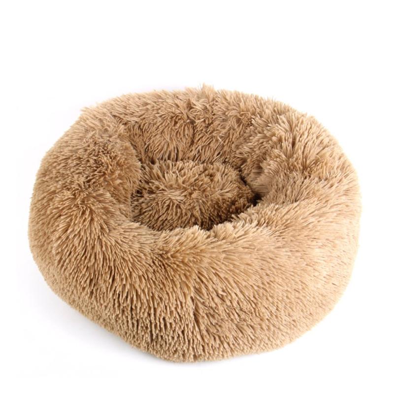

Pet Cat Dog Nest Kennel Four Seasons Deep Sleep Long Hair Round Nest Plush Pp Cotton Pet