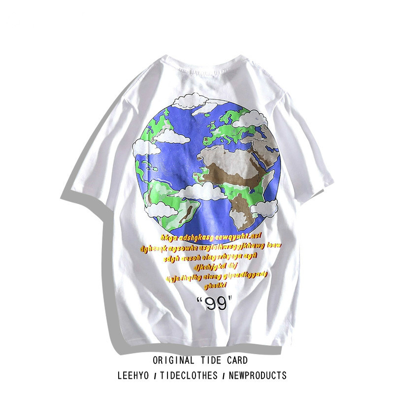 

2021 New Mode of the Men Hip Hop Casual Letter t Shirt Streetwear Global Short Sleeve Male Top-male American Style Couple HHM0, Purple