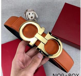 

Men Women Black Brown Belt Luxury Genuine Leather Bronze Buckle Designer Cowhide Belts Ucc for Mens 40mm TRHDGHD, No box