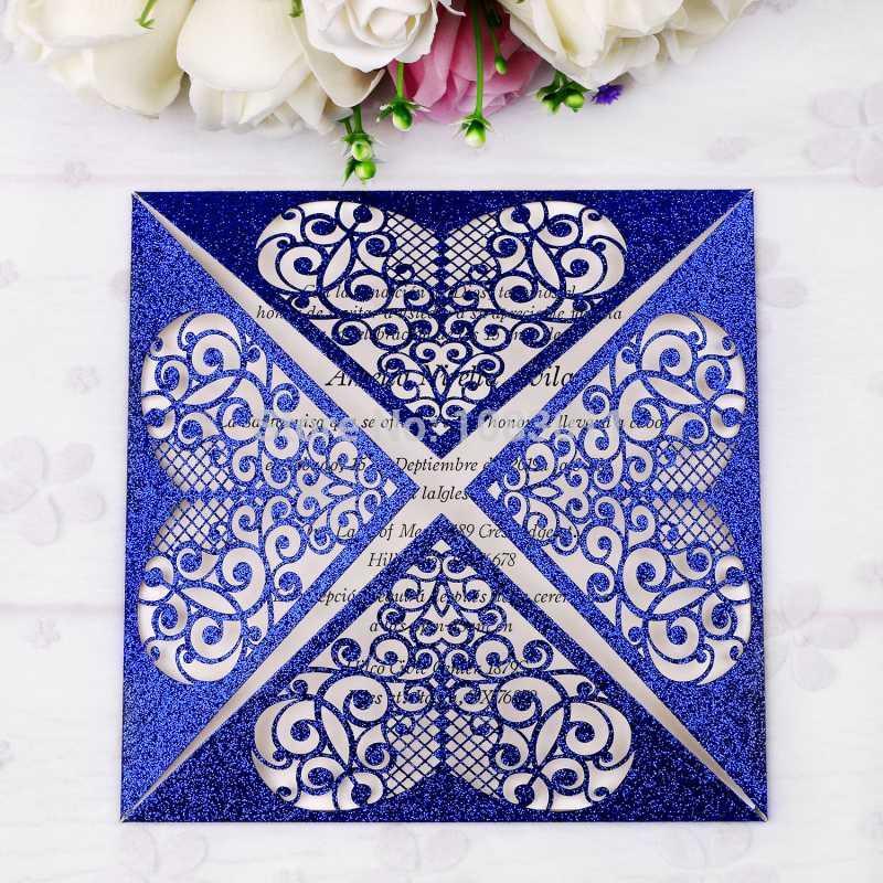 

PONATIA 20 Pcs Laser Cut Invitation Cards for Wedding Engagementing Birthday Festivals Invitations Cards1