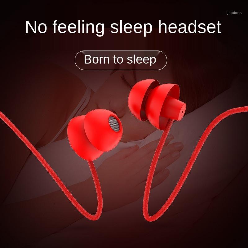 

Sleeping Earphone HiFi Soft Silicone Headset In-Ear Mobile Phone Earphone With Mic Noise Cancelling For Huawei1, Red