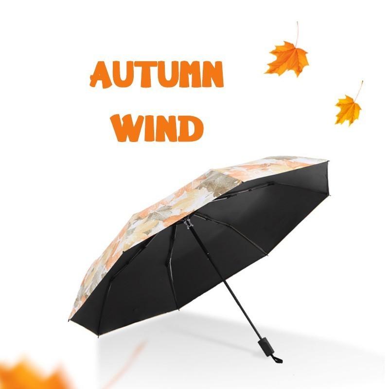 

Oloey Fold Defence Tan Plastic Rain Woman Ultraviolet Rays Sunny Umbrella Sunshade Parasol Black Coating guarda chuva, Yellow