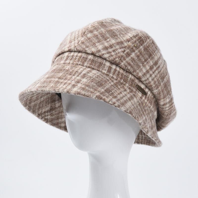 

New Black Warm Casquette Panama Outdoor Fishing Cap Woolen Plaid Bucket Hats Fisherman Caps Women Lady Winter 2020