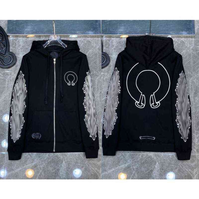 

Luxury Classic Designer Fashion Hoodies Mens Zipper Ch Horseshoe Sanskrit Cross Print Pullover Hooded High Quality Sweatshirts Sweater Woman Loose Jackts Xvnz, 18