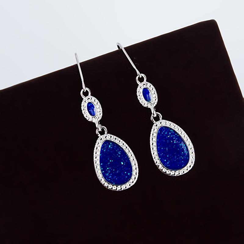 

Dangle & Chandelier Classic Vintage Resin Water Drop Earring Blue For Women Wedding/Engagement Statement Earrings Jewelry1