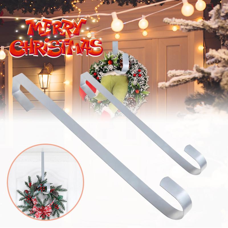 

Christmas Winter Wreath Door Hanger Metal Hook Xmas Decoration 28cm Craft