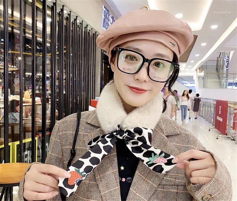 

Women Faux Fur Collar Scarf with Animal Print Silk Ladies Fashion Neck Shrug Warmer For Winter Spring Coat Dress Korea1