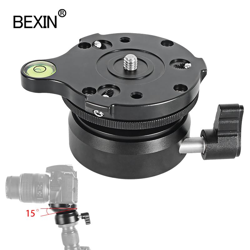 

Camera Tripod Head Universal Leveling Adjustment Base Half Ball Head Adjustable Base For Tripod DSLR Camera