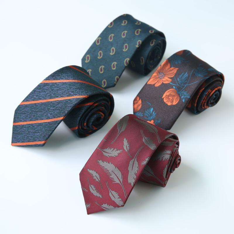 

Linbaiway 7cm Male Necktie Ties for Men Jacquard Woven Cravatta Ties Bridegroom Business Necktie Shirt Corbatas Custom LOGO1