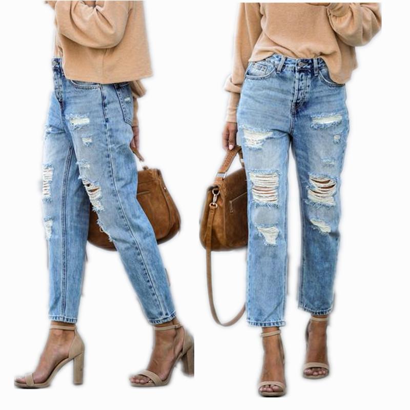 

Harem Vintage Blue Denim Hole Jeans Woman Boyfriends Mom Cowboy Ripped Jeans Street Hipster Mid-Waist Ripped Straight Leg, 01